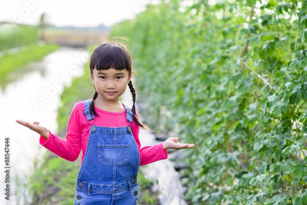 Obraz Kid gardener portrait