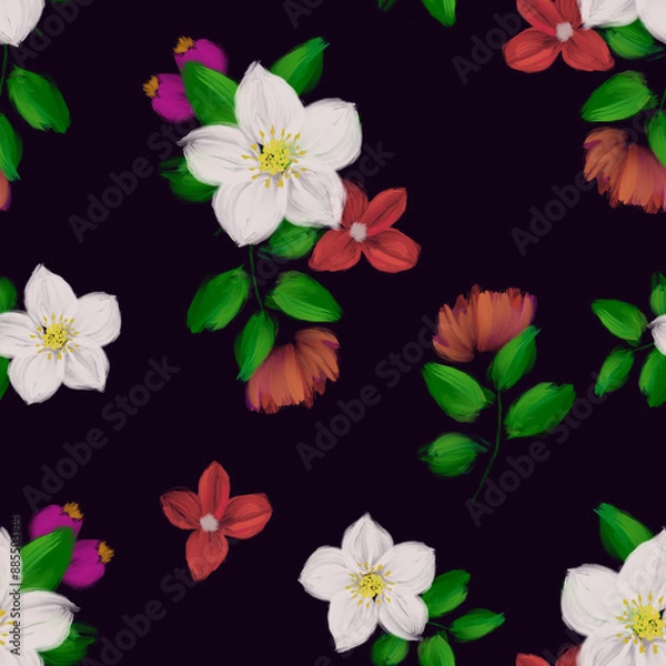Obraz Floral seamless pattern