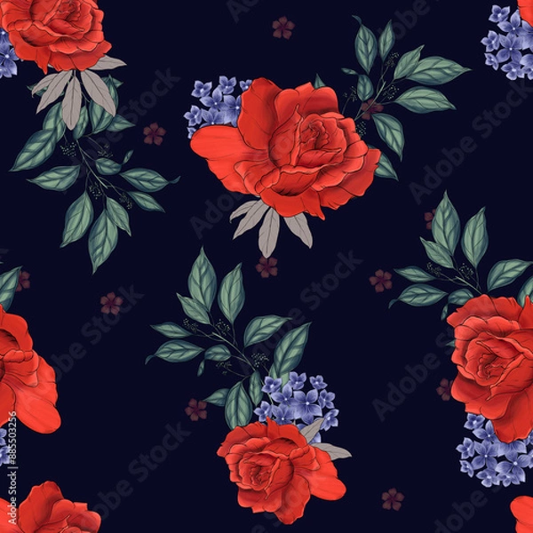 Obraz Floral seamless pattern design
