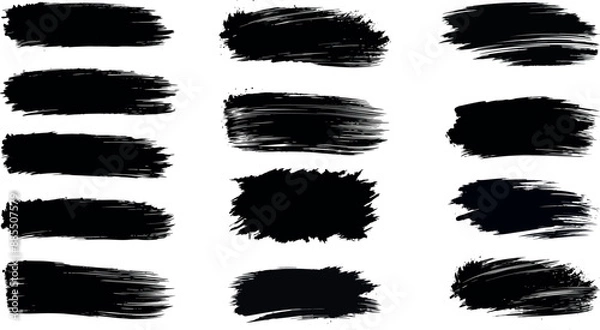 Fototapeta Set of grunge banners featuring abstract backgrounds. Perfect for promotion and creative vector design