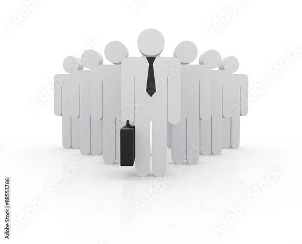 Fototapeta Leader and team