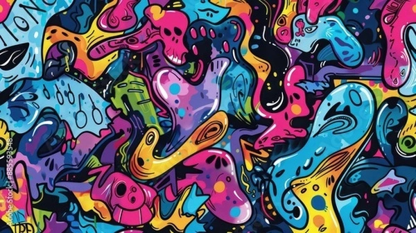 Fototapeta Abstract texture, colorful background.