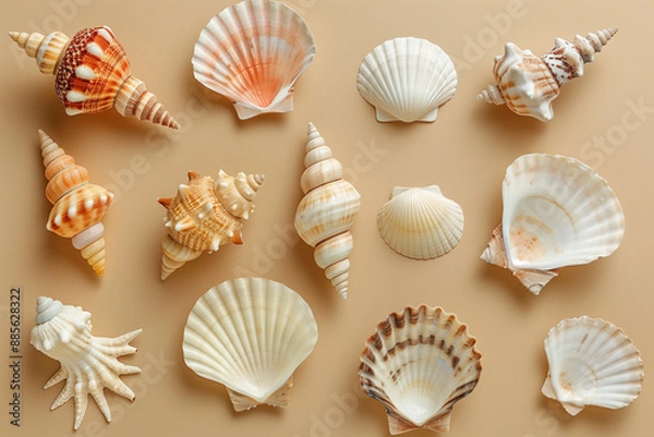 Fototapeta shell, sea, beach, seashell, sand