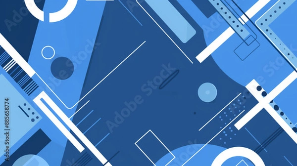 Obraz 夏や海を思わせる、爽やかな青い色合いのアイキャッチ・タイトル用グラフィック