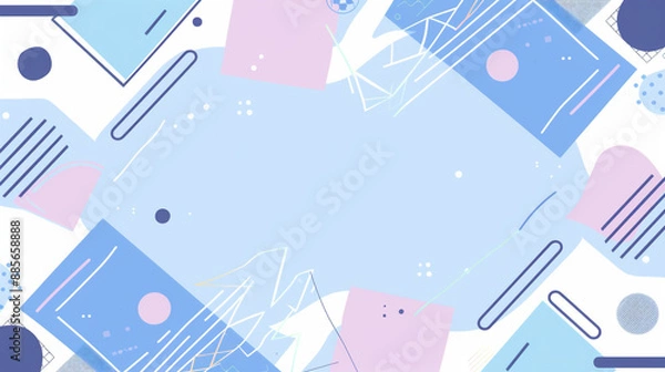 Obraz 夏や海を思わせる、爽やかな青い色合いのアイキャッチ・タイトル用グラフィック