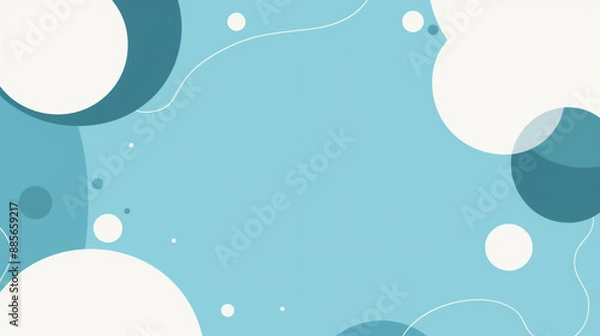 Obraz 夏や海を思わせる、爽やかな青い色合いのアイキャッチ・タイトル用グラフィック