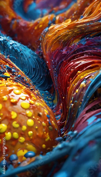 Fototapeta background with splashes