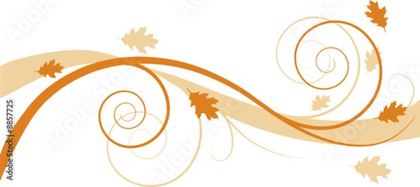 Obraz Autumn floral background