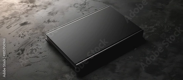 Fototapeta Black Book on a Textured Surface