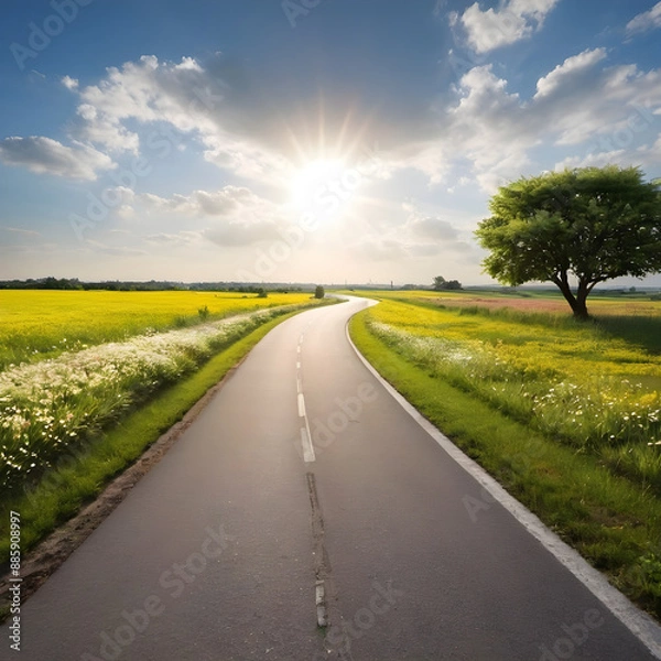 Obraz road in the countryside