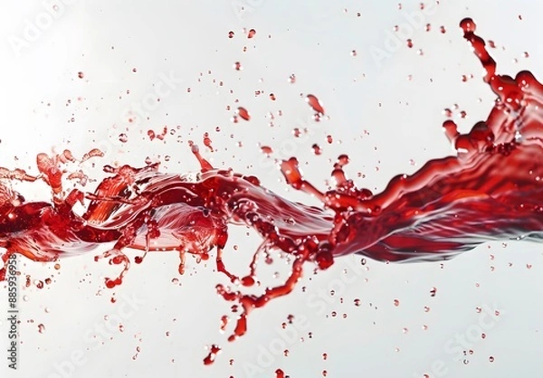 Fototapeta Red Wine Splash Abstract Background