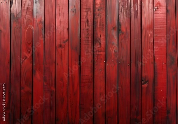 Obraz Red Wooden Wall Texture Background