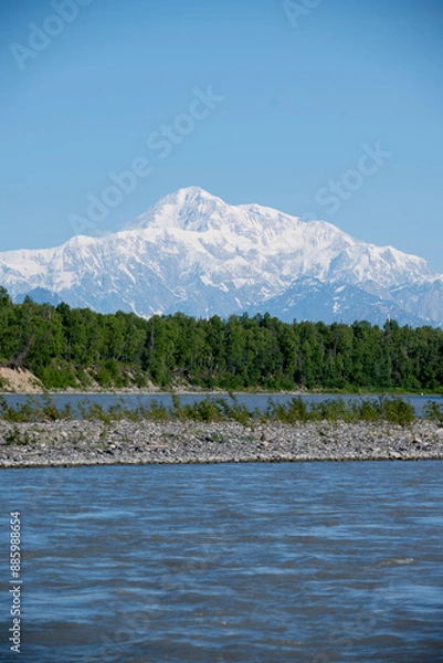 Obraz Denali from the Susitna River