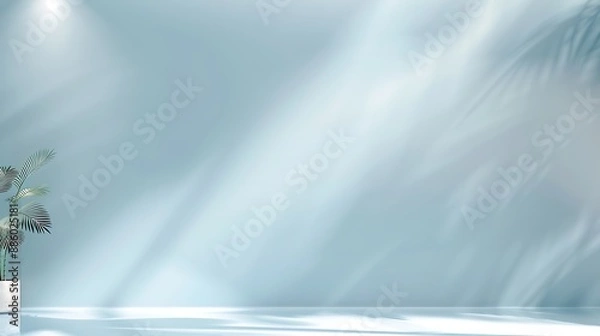 Obraz Sandle color wall background at night, plain wall, minimalist, design