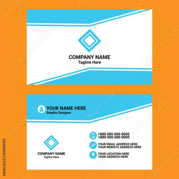 Obraz Simple Creative Business Card Design Template
