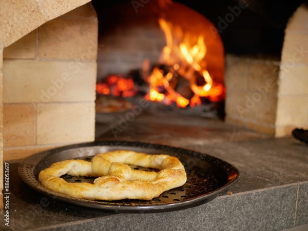 Fototapeta bread from a stone oven