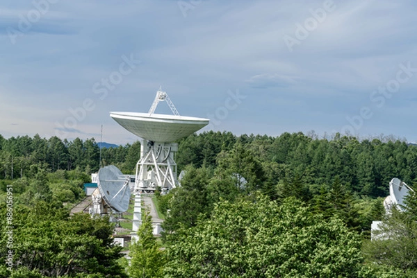 Fototapeta 宇宙電波観測所電波望遠鏡