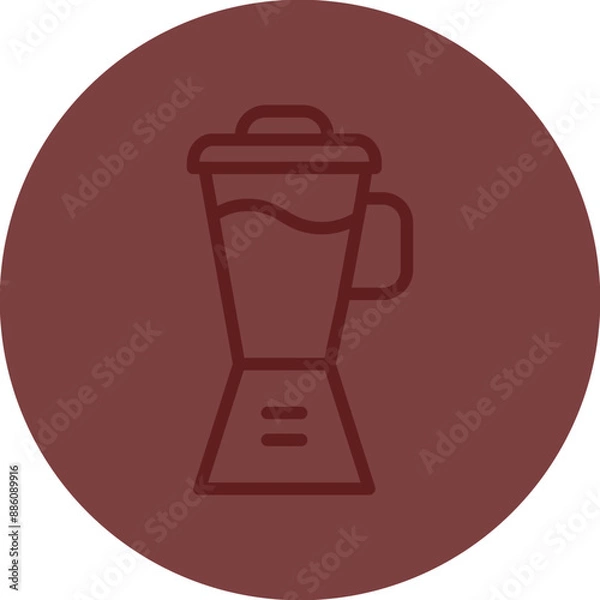 Obraz Blender Vector Line Maroon Circle Maroon