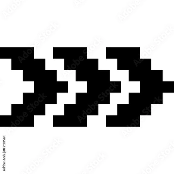 Fototapeta Pixel Arrow Element
