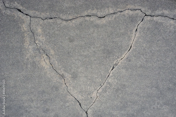 Obraz Cracking concrete on ground 5