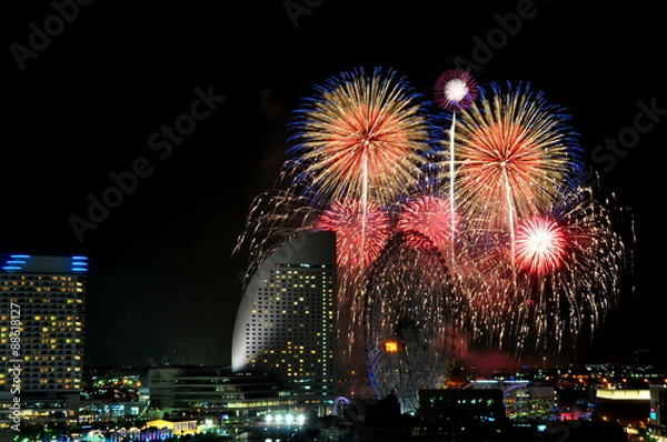 Obraz 横浜の花火