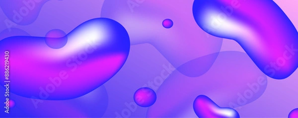 Fototapeta abstract blue background with water drops