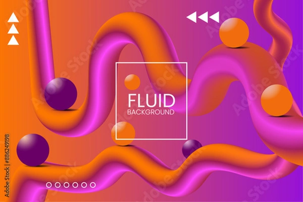 Fototapeta Fluid Background Design