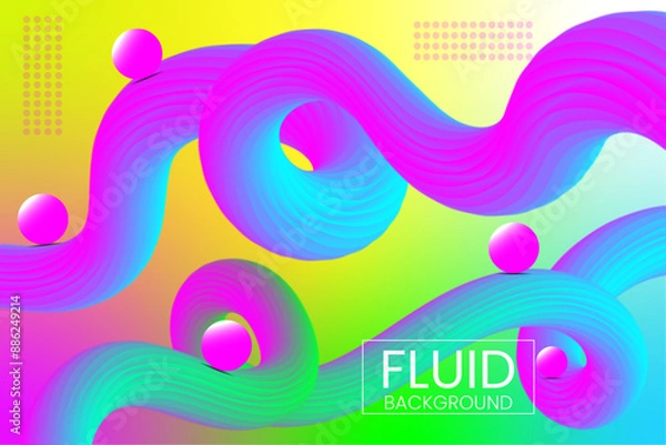 Fototapeta Fluid Background Design