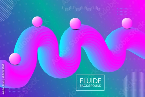 Fototapeta Fluid Background Design