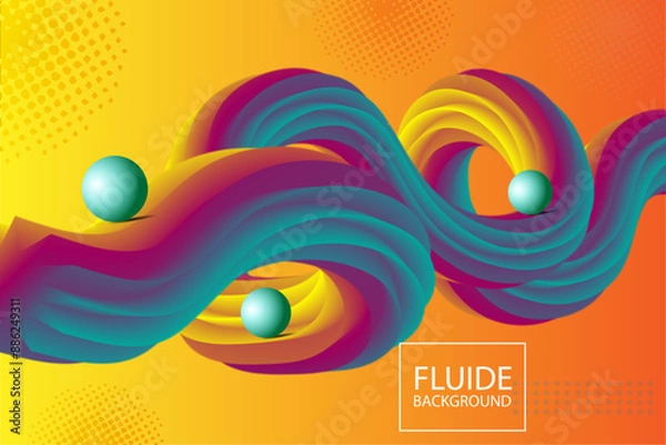 Fototapeta Fluid Background Design
