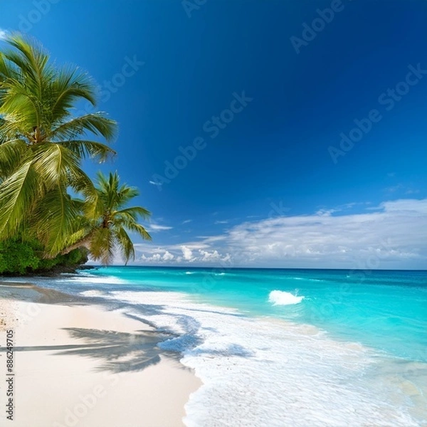 Fototapeta どこまでも続く海浜