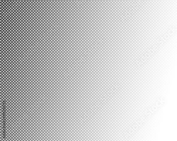 Fototapeta Black abstract dotted halftone on transparent background