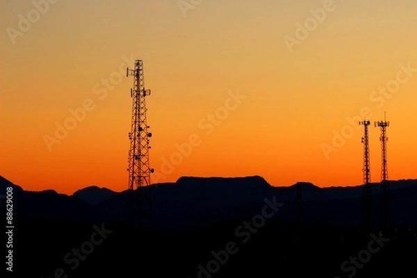 Fototapeta Вышки на рассвете