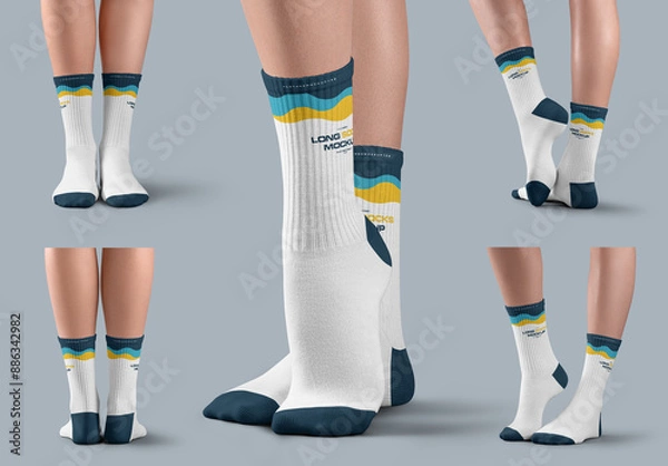 Obraz 5 Mockups of Long Socks