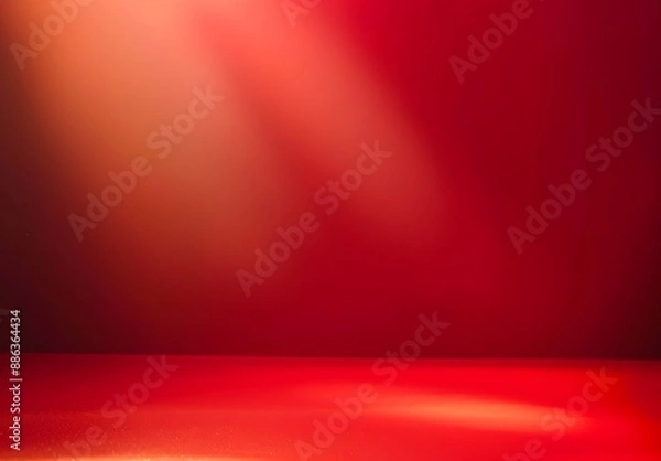 Fototapeta Red Gradient Background with Light and Shadow