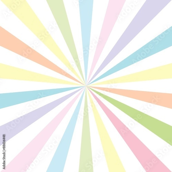 Obraz White rays on pastel color background. Vector. Background. Illus
