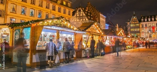 Obraz Marché de noël à Strasbourg, Alsace