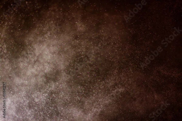 Obraz abstract dark bokeh lights background ,  defocused background, glowing galaxy