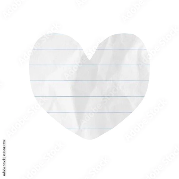 Obraz Heart shaped paper collage