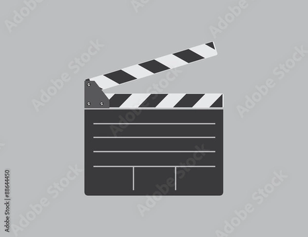 Obraz clapperboard vector illustration