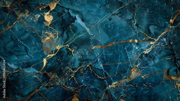 Fototapeta Elegant Marble Texture with Golden Veins