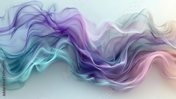 Fototapeta Abstract Flowing Waves of Color