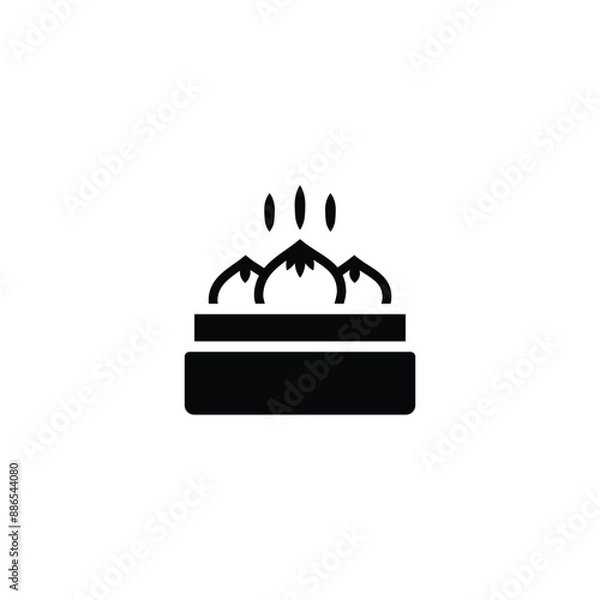 Fototapeta Dim sum icon vector design trendy