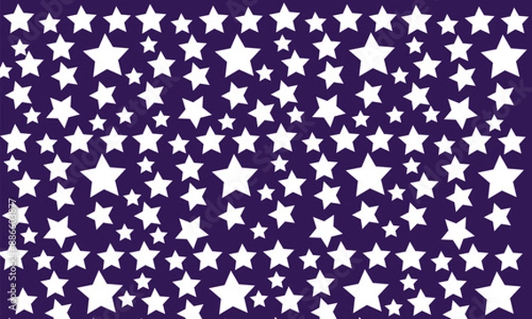 Fototapeta star pattern seamless with blue  background 