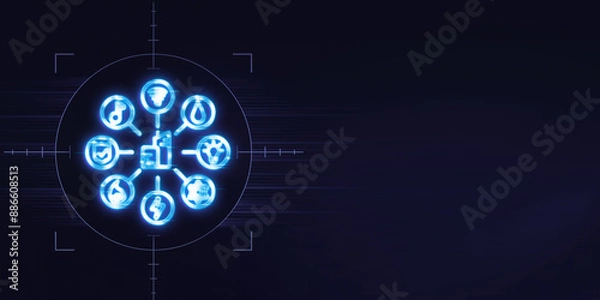 Fototapeta IoT in Supply Chain Enhancing Visibility and Operational Efficiency