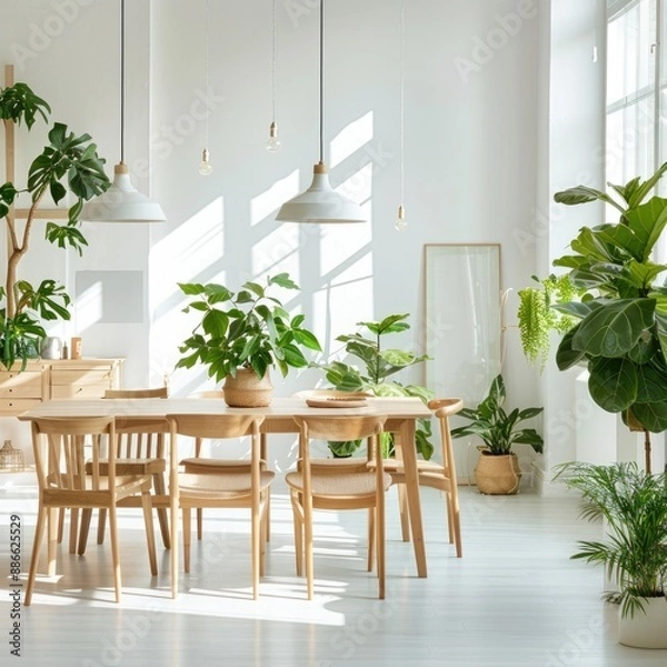 Fototapeta Modern dining room furniture