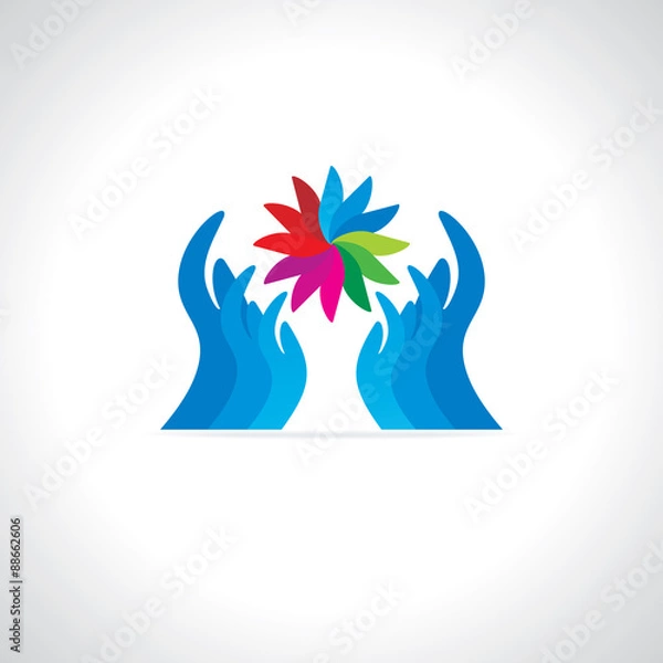 Fototapeta care concept vector illustration 