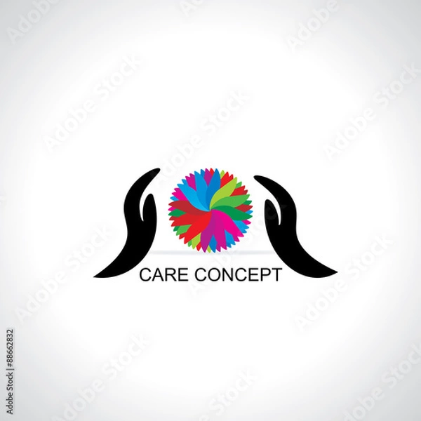 Fototapeta care concept vector illustration 