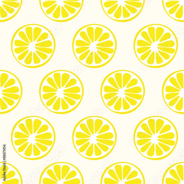 Fototapeta seamless lemon pattern