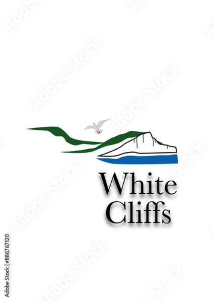 Fototapeta White cliffs